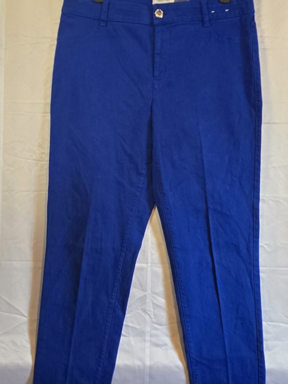 Calvin Klein Cobalt Blue Slim Straight Tailored Dress Pants Size 8